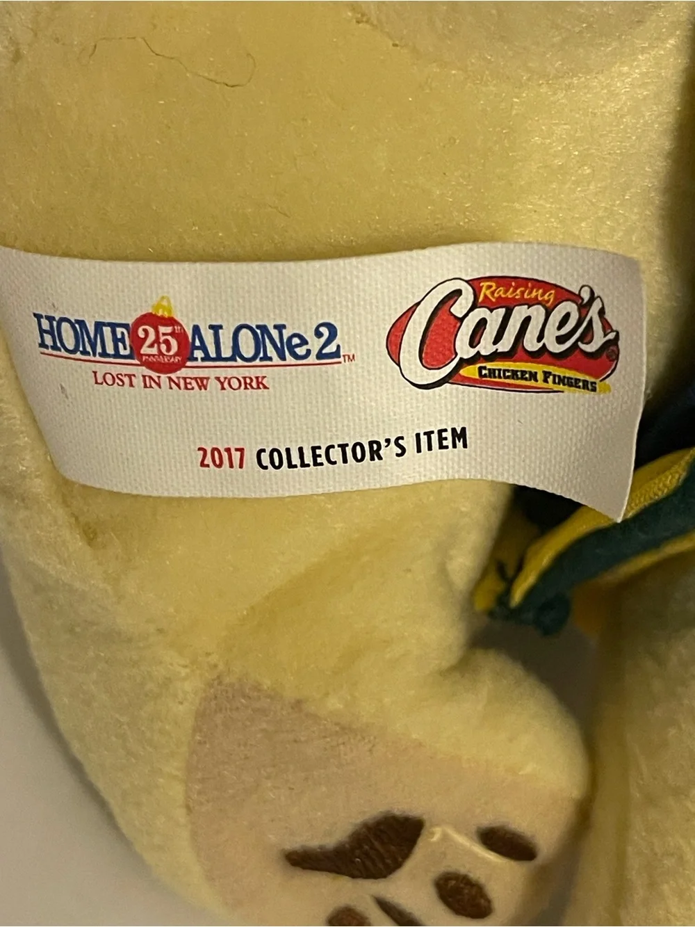 Raising Cane's 2017 Holiday Campaign Plush Puppy Home Alone 2 Stuffed Animal Toy